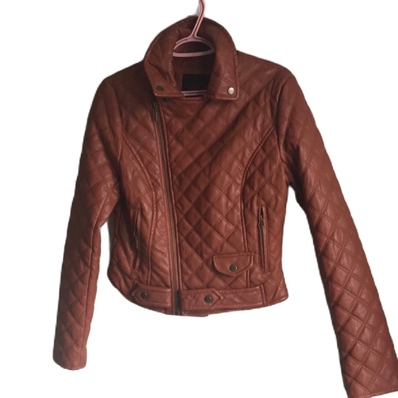 Yoki Jackets & Blazers - ⭐️HP⭐️YOKI NEW YORK Outerwear Collection Faux Leather Quilted Moto Jacket BNWOT